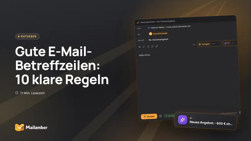 Gute E-Mail-Betreffzeilen: 10 klare Regeln