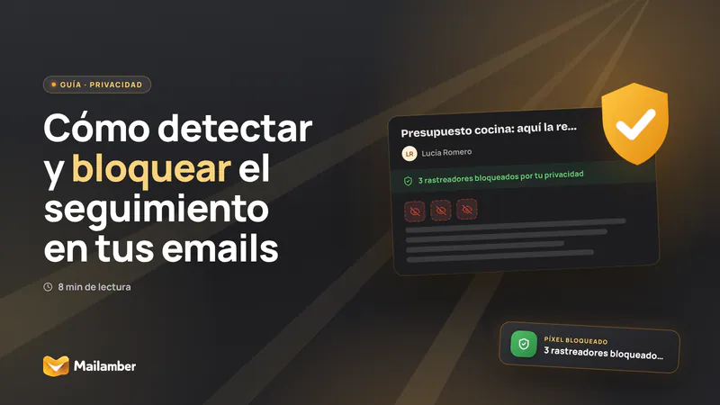 Ilustración de un correo con imágenes remotas bloqueadas y controles para revisar remitentes y enlaces