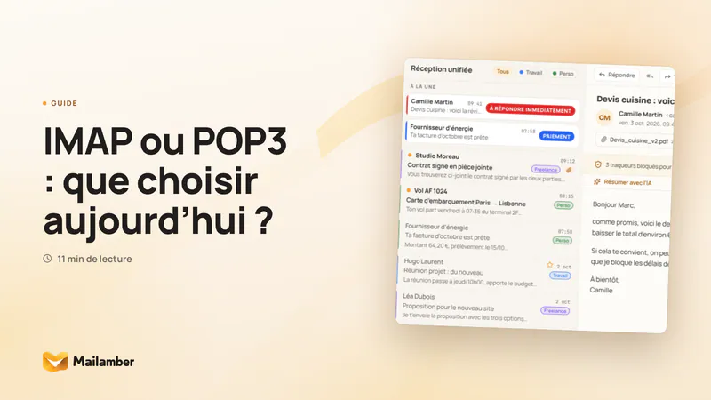 IMAP ou POP3 : que choisir aujourd’hui ?