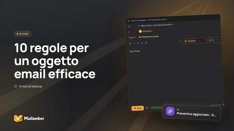 10 regole per un oggetto email efficace