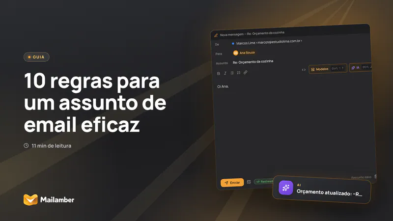 10 regras para um assunto de email eficaz
